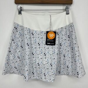 Puma‎ Skirt Women's Size S White Powershape Polka Dot Skort Golf Tennis New NWT